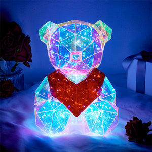 銀河Led熊ライト虹灯の可愛い発光銀河熊バレンタインデーのギフト