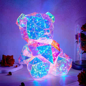 銀河Led熊ライト虹灯の可愛い発光銀河熊バレンタインデーのプレゼント