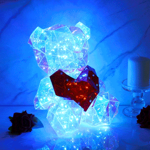 銀河Led熊ライト虹灯の可愛い発光銀河熊バレンタインデーの贈り物