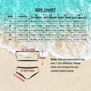 カスタムフェイスビキニ水着彼女へのプレゼント - 花柄