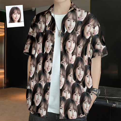 カスタムフォトアロハシャツ－写真入り可能なオリジナルアロハシャツフェイスマッシュ
