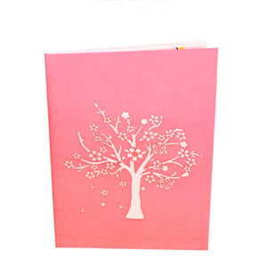 母の日の桜のポップアップカード
