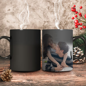 オーダーマグカップ写真入り可能なマグカップ-変色マグ熱顕在クリスマスベストギフト