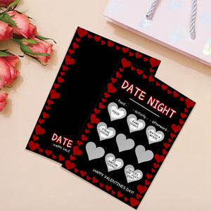 ブラック いたずら スクラッチ カード 面白いバレンタインデー スクラッチ オフ カード - 