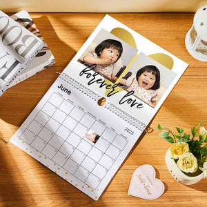 カスタム壁掛けフォトカレンダー - 子供写真入り可能なオリジナルカレンダープレゼント
