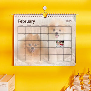 新作カレンダー-写真とテキスト入れ可能なオリジナルフォト壁掛け暦ファミリーカレンダーカレンダー-友達や家族への素敵なプレゼント