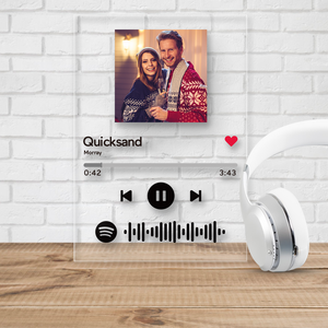 カスタムミュージックミュージックキーホルダ‐オンラインで自由にカスタマイズデザイン可 スキャン可能なミュージックコード画像付きクリスマスギフト