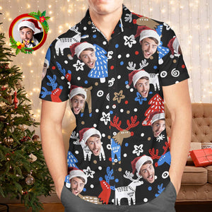 カスタムフォトアロハシャツ－写真入り可能なオリジナルクリスマスアロハシャツギフト-クリスマストナカイ