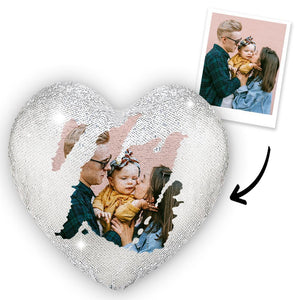 母の日プレゼント-カスタム写真ポートレート抱き枕-マジックスパンコール