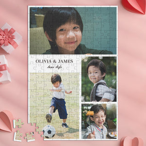 母の日プレゼント-かわいい赤ちゃんカスタマイズジグソーパズル―写真入り可能なオリジナルジグソーパズルDIYプレゼント- 35-500ピース