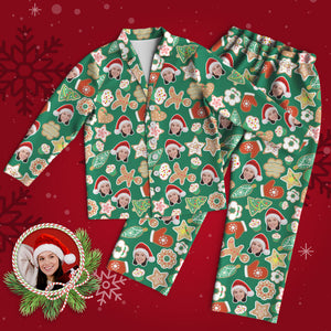 カスタムフォトパジャマ－写真入れ可能なオリジナルクリスマスパジャマギフト-幸せな家庭