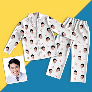 カスタムフォトパジャマ－写真入り可能なオリジナル笑颜柄パジャマ