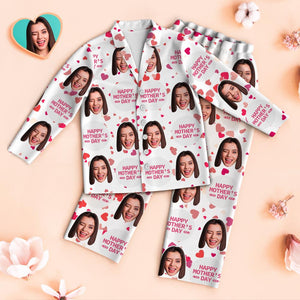 Custom Face Pajamas Happy Mother's Day Personalized Photo Pajamas Set Mother's Day Gifts
