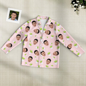 カスタムフォトパジャマ－写真入れ可能なオリジナルイチゴ柄のパジャマかわいいパジャマ