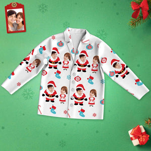 カスタムフォトパジャマ－写真2枚入れ可能なオリジナルクリスマスパジャマカップルクリスマスギフト