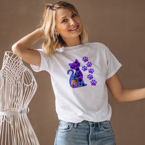 カスタムフェイスTシャツ-写真入れ可能な最高の猫ママシャツ母の日ギフト