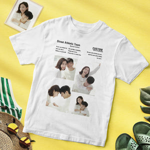 カスタムフォトTシャツ - 写真4枚入れ可能なT-SHIRTプレゼント
