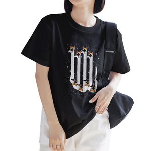 カスタムフォトTシャツ - ペット顔入れ可能な面白い写真T-SHIRTプレゼント