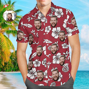 カスタムフォトハワイTシャツ－写真入り可能なオリジナルTシャツ葉と花