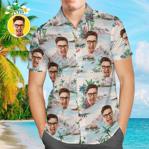 カスタムフォトハワイTシャツ－写真入り可能なオリジナルTシャツ風景パターン