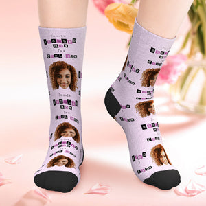 Personalised Mothers Day Photo Socks Gift for Cool Mum