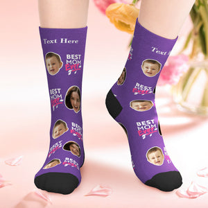 Personalized Face Socks For Mom Best Gift For Mother