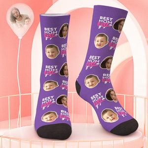 Personalized Face Socks For Mom Best Gift For Mother