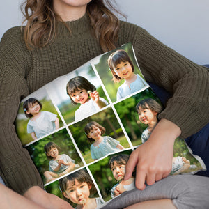 カスタム写真抱き枕-写真9枚とテキスト入れ可能なオリジナル抱き枕ギフト