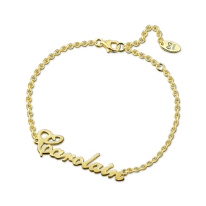 Carrie Style Silver Name Bracelet