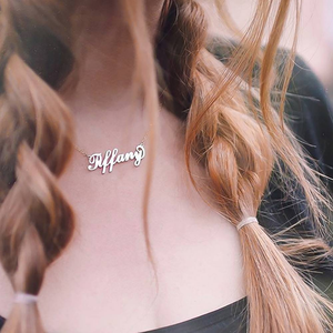Carrie Style Name Necklace Copper