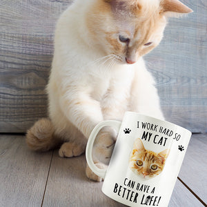 オーダーマグカップ-写真入り可能なマグカップ-愛猫へ‐猫愛好者