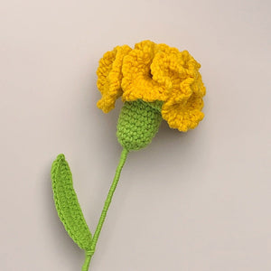 カーネーションかぎ針編みの花のブーケ-手作り編みの花束恋人への贈り物