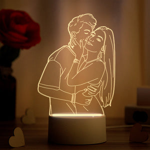 写真ライトオリジナル3D LEDナイトライト写真入れポートレート家庭装飾最高のプレゼント